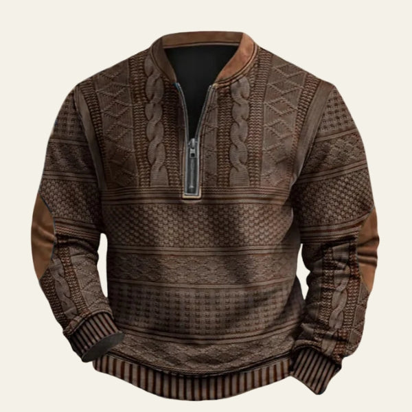 Adrian | Teksturowany Kardigan z Golfem