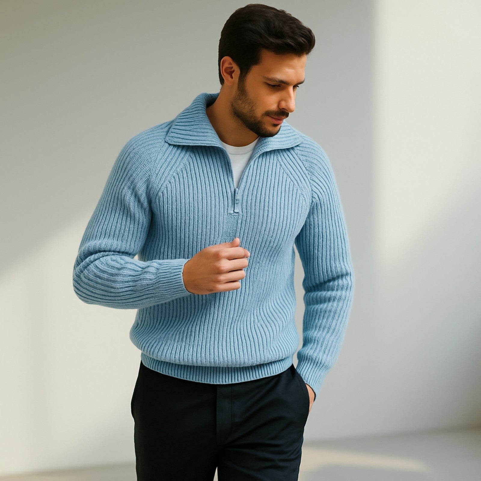 Alan | Kardigan z Ćwierć-Zipem