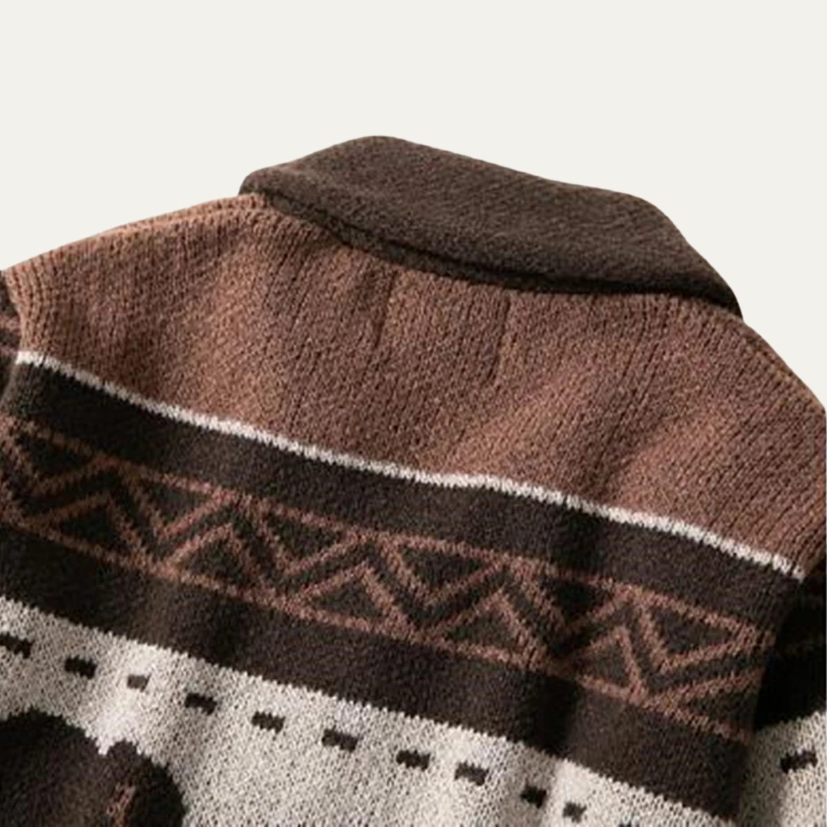 Adrian | Kardigan retro z wzorem buffalo