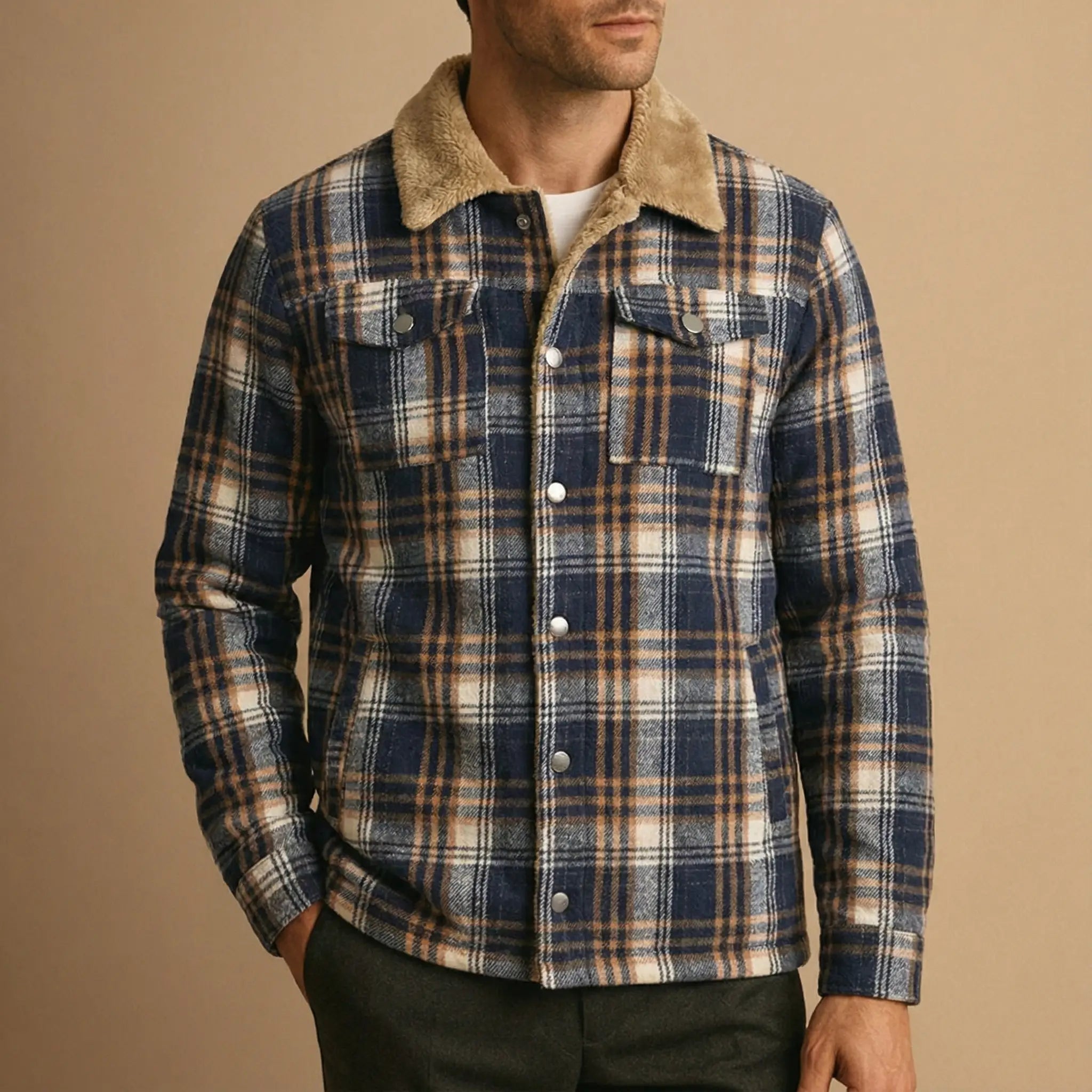 Wojtek | Gruba Flanelowa Kurtka