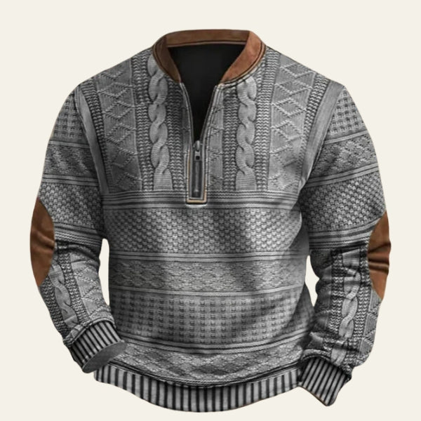 Adrian | Teksturowany Kardigan z Golfem