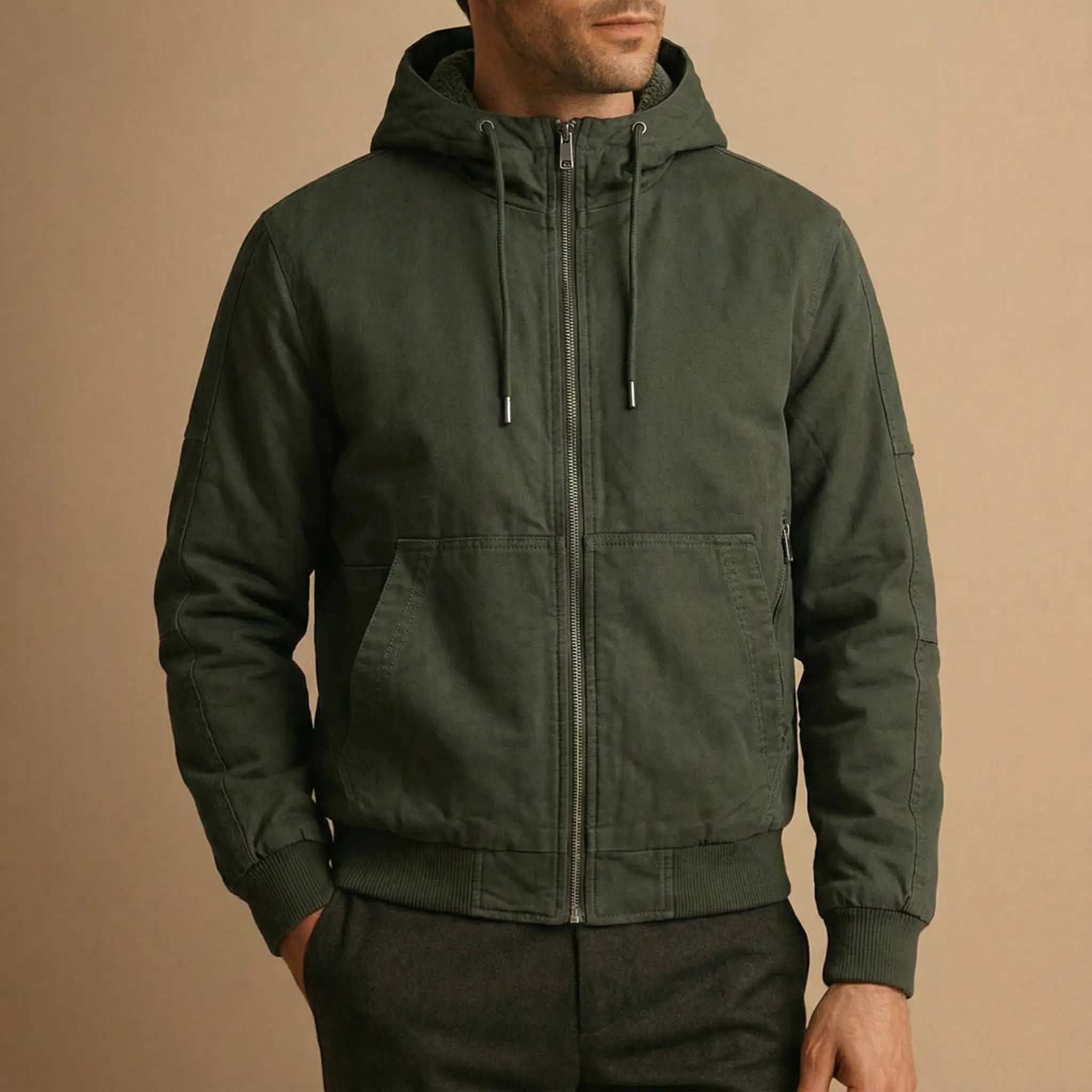 Marek | Ciężka Kurtka z Płótna Canvas