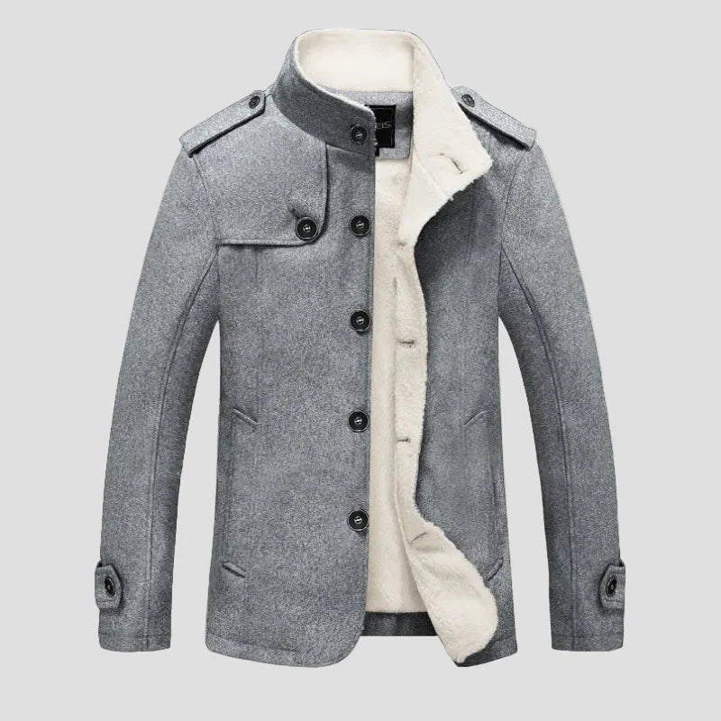 Kamil | Kurtka z Wełny z Kożuchem