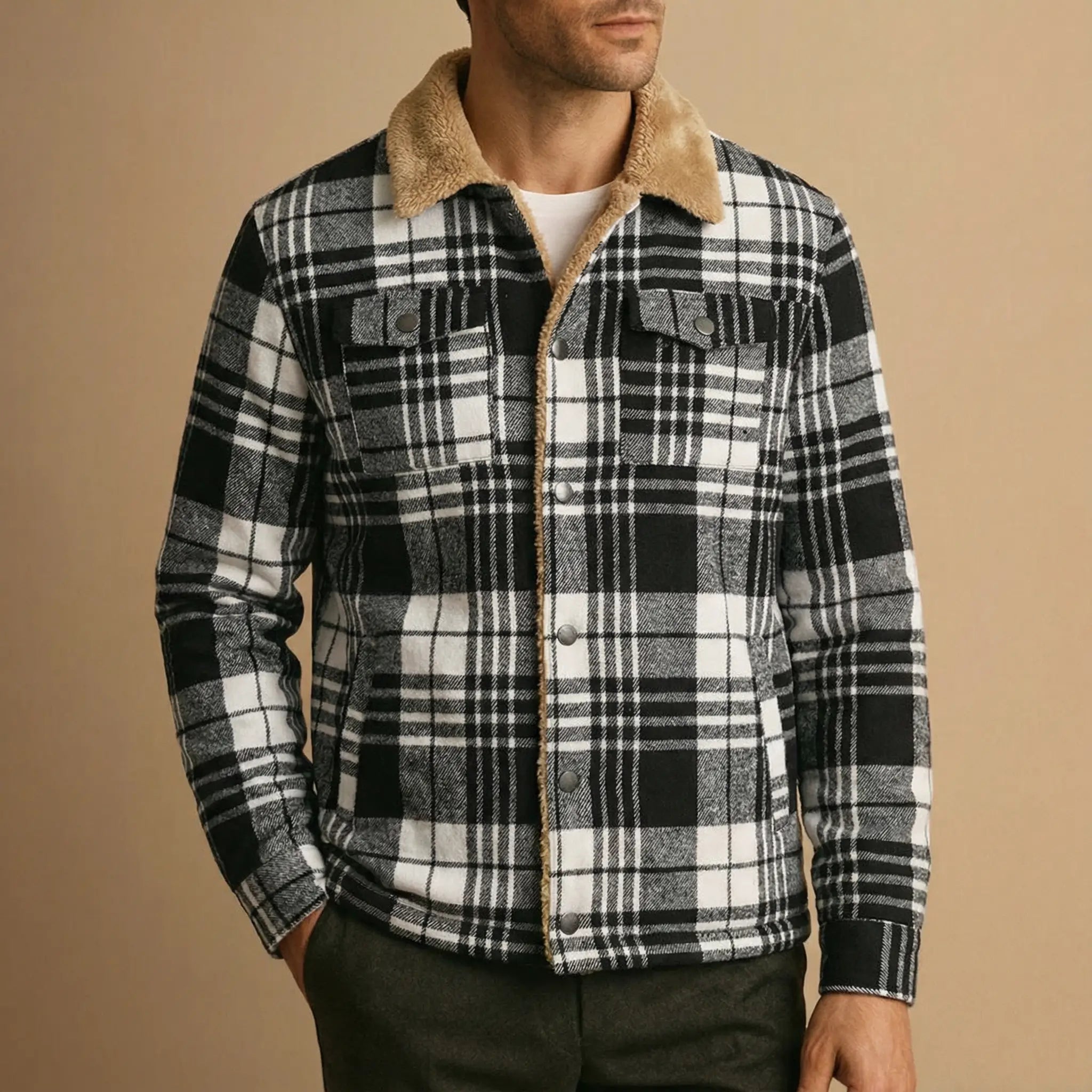 Wojtek | Gruba Flanelowa Kurtka