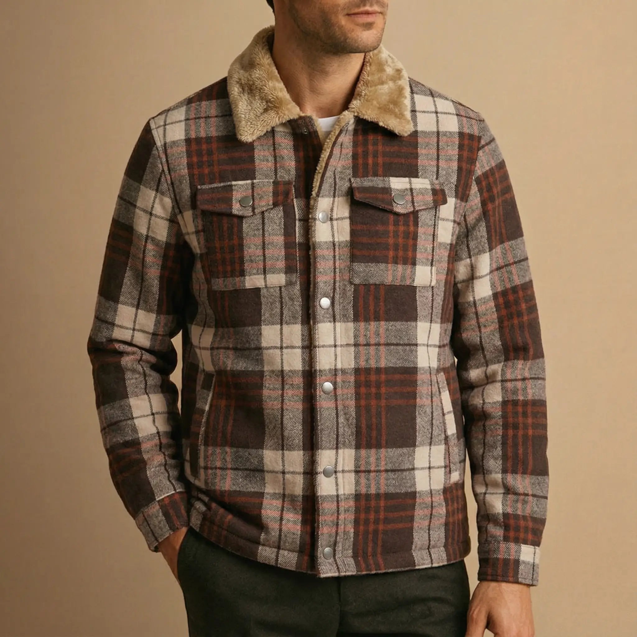 Wojtek | Gruba Flanelowa Kurtka