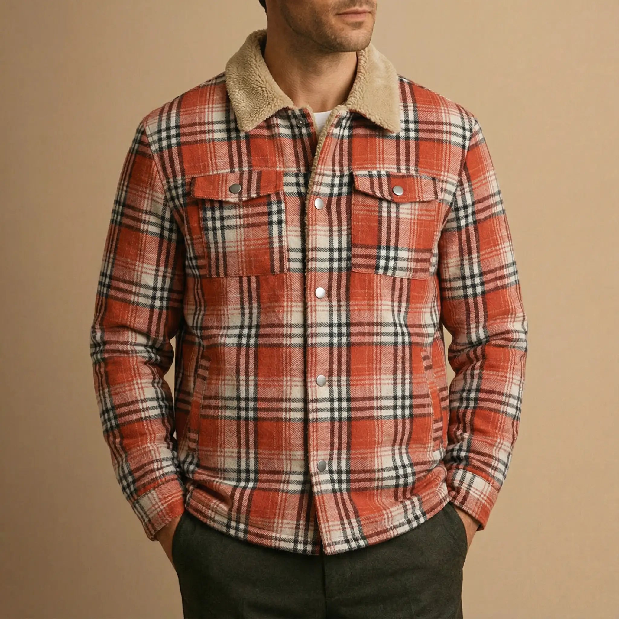 Wojtek | Gruba Flanelowa Kurtka